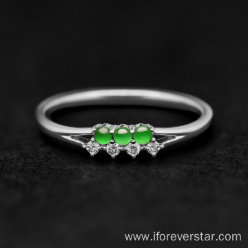 Wholesale 100% Natural S925 High Quality Jade Ring